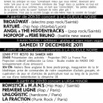 Programme du Festival Quartiers Libres #2 verso